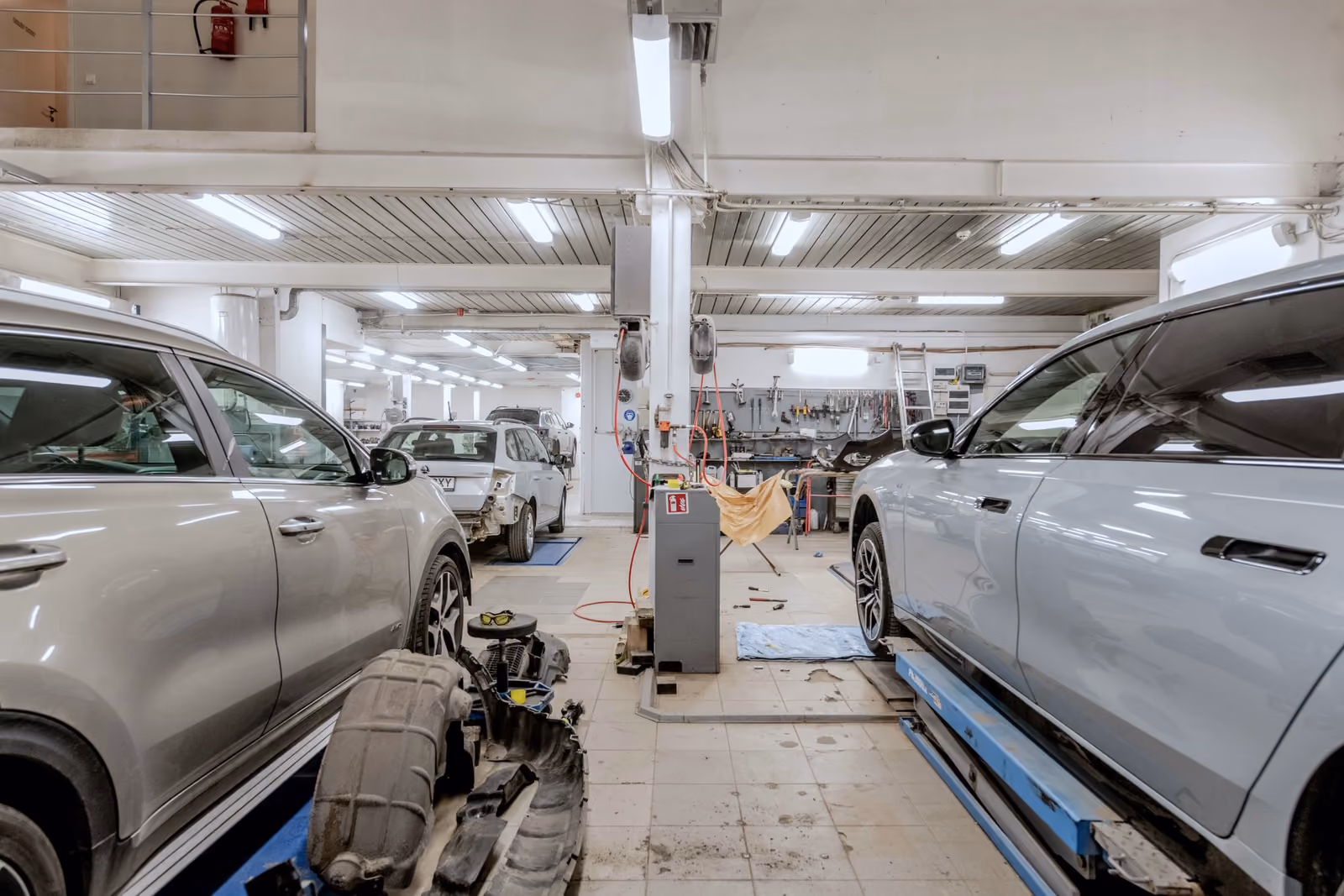 A full shop floor